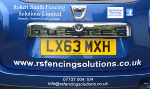 RS Fencing Solutions Ashford Car