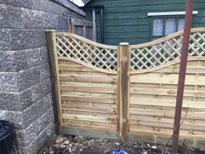Installed Fencing panels