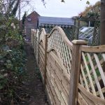 Run of fence panels in Kent